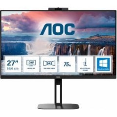 AOC Value-line Q27V5CW/BK 27 2560 x 1440 (2K) HDMI DisplayPort USB-C 75Hz Dockingskærm køb billigt online shopping tilbud