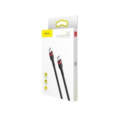 Baseus Cafule USB 2.0 USB Type-C kabel 1m Sort Rød køb billigt online shopping tilbud