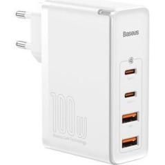 Baseus GaN2 Pro- Hurtigoplader 2xUSB + 2xUSB-C 100W (Hvid) køb billigt online shopping tilbud