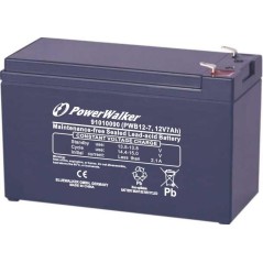 PowerWalker Battery 12V/7Ah PWB12-7 køb billigt online shopping tilbud