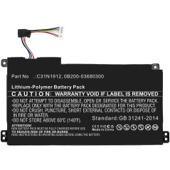 CoreParts Battery 41.04Wh Li-Polymer køb billigt online shopping tilbud