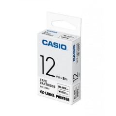 Casio Black on White 1 Pack 12mmx8m køb billigt online shopping tilbud