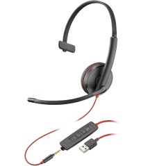 Poly Blackwire 3215 Monaural USB-A køb billigt online shopping tilbud