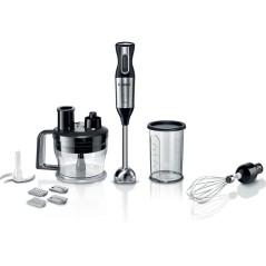 Bosch ErgoMixx Style MS6CM4190 Stavblender Turbofunktion Rustfrit stål/sort køb billigt online shopping tilbud