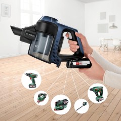 Bosch Unlimited Serie | 6 BBS611PCK Støvsuger Pind/håndholdt Måneskinsblå køb billigt online shopping tilbud