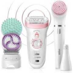 BRAUN Hvid/blød pink Epilator 9/985 BS køb billigt online shopping tilbud