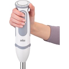 Braun Multiquick 5 Vario MQ 5235 WH Stavblender Turbofunktion Hvid/grå køb billigt online shopping tilbud