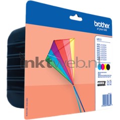 Brother LC 223 Sort Gul Cyan Magenta 550 sider Blæk køb billigt online shopping tilbud