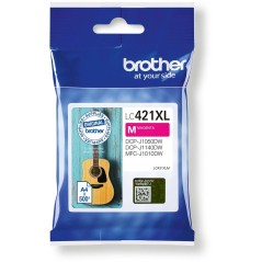 Brother LC 421XLM Magenta 500 sider Blæk køb billigt online shopping tilbud