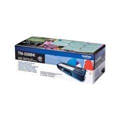 Brother TN 328BK Sort 6000 sider Toner køb billigt online shopping tilbud