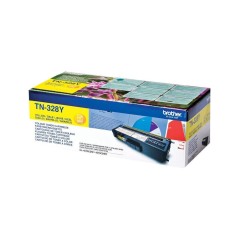 Brother TN 328Y Gul 6000 sider Toner køb billigt online shopping tilbud