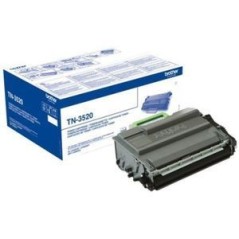 Brother TN 3520 Sort 20000 sider Toner køb billigt online shopping tilbud