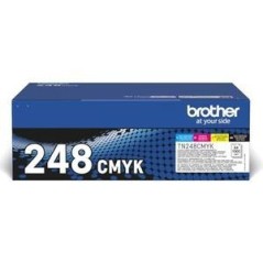 Brother TN248VAL Multipack Sort Gul Cyan Magenta 1000 sider Toner køb billigt online shopping tilbud