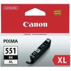 Canon CLI 551BK XL Sort 1125 sider Blækbeholder 6443B001 køb billigt online shopping tilbud