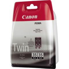 Canon PGI 35 Twin Pack Sort 191 sider Blækbeholder 1509B012 køb billigt online shopping tilbud