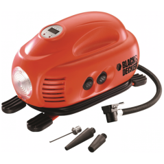 Black & Decker ASI200-XJ Bil Kompressor 12V Luftpumpe Rød køb billigt online shopping tilbud