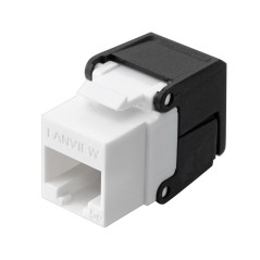 Lanview Cat5e Unshielded flip jack køb billigt online shopping tilbud