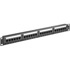 MicroConnect CAT6 24 port 19" Patch Panel