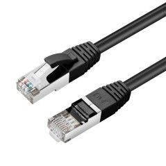 MicroConnect CAT6A S/FTP 0.25m Black LSZH køb billigt online shopping tilbud