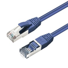 MicroConnect CAT6A S/FTP 0.25m Blue LSZH køb billigt online shopping tilbud