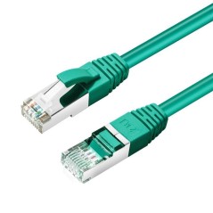 MicroConnect CAT6A S/FTP 0.25m Green LSZH køb billigt online shopping tilbud