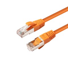 MicroConnect CAT6A S/FTP 0.25m Orange LSZH køb billigt online shopping tilbud