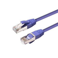 MicroConnect CAT6A S/FTP 0.25m Purple LSZH køb billigt online shopping tilbud