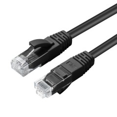 MicroConnect CAT6A UTP 0.25m Black LSZH køb billigt online shopping tilbud