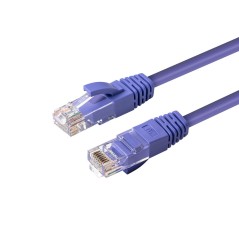 MicroConnect CAT6A UTP 0.25m Purple LSZH køb billigt online shopping tilbud