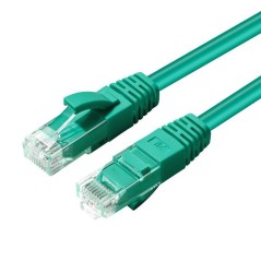 MicroConnect CAT6A UTP 0.5m Green LSZH køb billigt online shopping tilbud