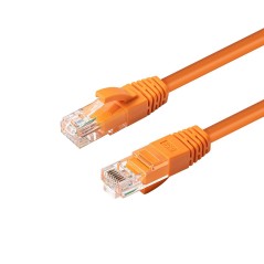 MicroConnect CAT6A UTP 0.5m Orange LSZH køb billigt online shopping tilbud