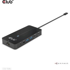 Club 3D CSV-1595 7-in-1 USB-C Dockingstation Sort køb billigt online shopping tilbud