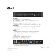 Club 3D CSV-7210 KVM / audio-switch Desktop køb billigt online shopping tilbud