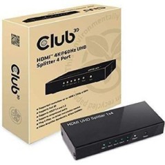 Club 3D CSV-1380 HDMI 2.0 Splitter 4 porte køb billigt online shopping tilbud
