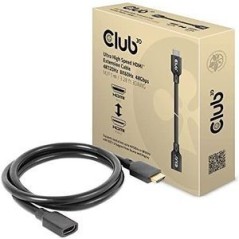 Club 3D CAC-1322 HDMI 2.1 forlængerkabel 1 m Sort køb billigt online shopping tilbud