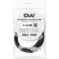 Club 3D CAC-2163 Mini DisplayPort to DisplayPort 2m Sort køb billigt online shopping tilbud