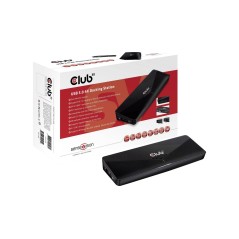 Club 3D CSV-3103D 9-in-one USB 3.2 Gen1 Dockingstation Sort køb billigt online shopping tilbud