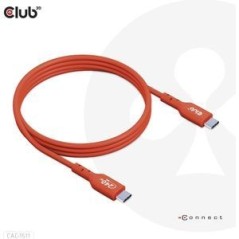 Club 3D CAC-1511 USB-C 240W kabel 1m Rød køb billigt online shopping tilbud