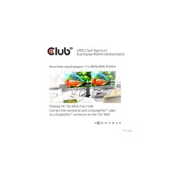 Club 3D CSV-1460 USB 3.2 gen 1 Dockingstation køb billigt online shopping tilbud