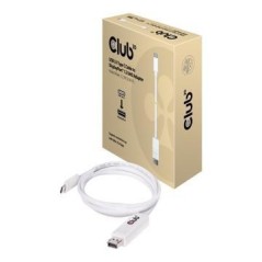 Club 3D CAC-1517 USB-C 3.1 til DisplayPort 1.2 kabel 1.2m Hvid køb billigt online shopping tilbud