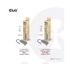 Club 3D CAC-1510-A USB-C til DVI-D aktiv videoadapter Grå køb billigt online shopping tilbud