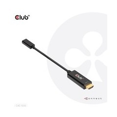 Club 3D CAC-1333 HDMI til USB-C adapterkabel Sort køb billigt online shopping tilbud