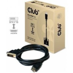 Club 3D CAC-1210 HDMI til DVI kabel 2m Sort køb billigt online shopping tilbud