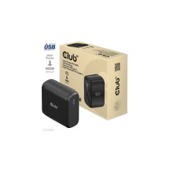 Club3D CAC-1908EU GAN Travel Adapter 100Watt USB-C PD Sort køb billigt online shopping tilbud