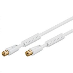 MicroConnect Coax M-F 10m White 75 Ohm køb billigt online shopping tilbud