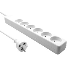 ProXtend Danish Power Strip 6-way 1M køb billigt online shopping tilbud