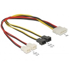 DeLOCK 2-pin intern strøm (male) - 4-PIN intern strøm (male) 30cm Blæsereffekt-adapter køb billigt online shopping tilbud