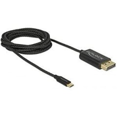 DeLOCK 24 pin USB-C han - 20 pin DisplayPort han 2 m Sort køb billigt online shopping tilbud