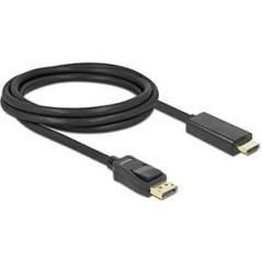 DeLOCK Videokabel DisplayPort / HDMI 2m køb billigt online shopping tilbud