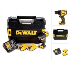 DeWALT DCD708D2T-QW Bore-/skruemaskine Med batteri 2 batterier inkluderet Nøgleløs borepatron køb billigt online shopping tilbud